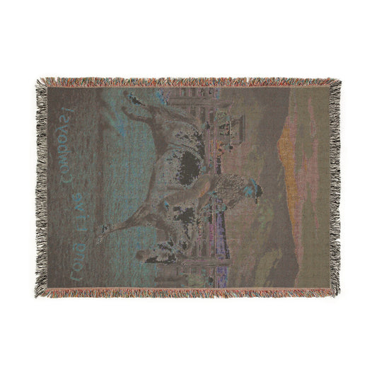 Cowboy UnSaddled Up! Woven Blanket