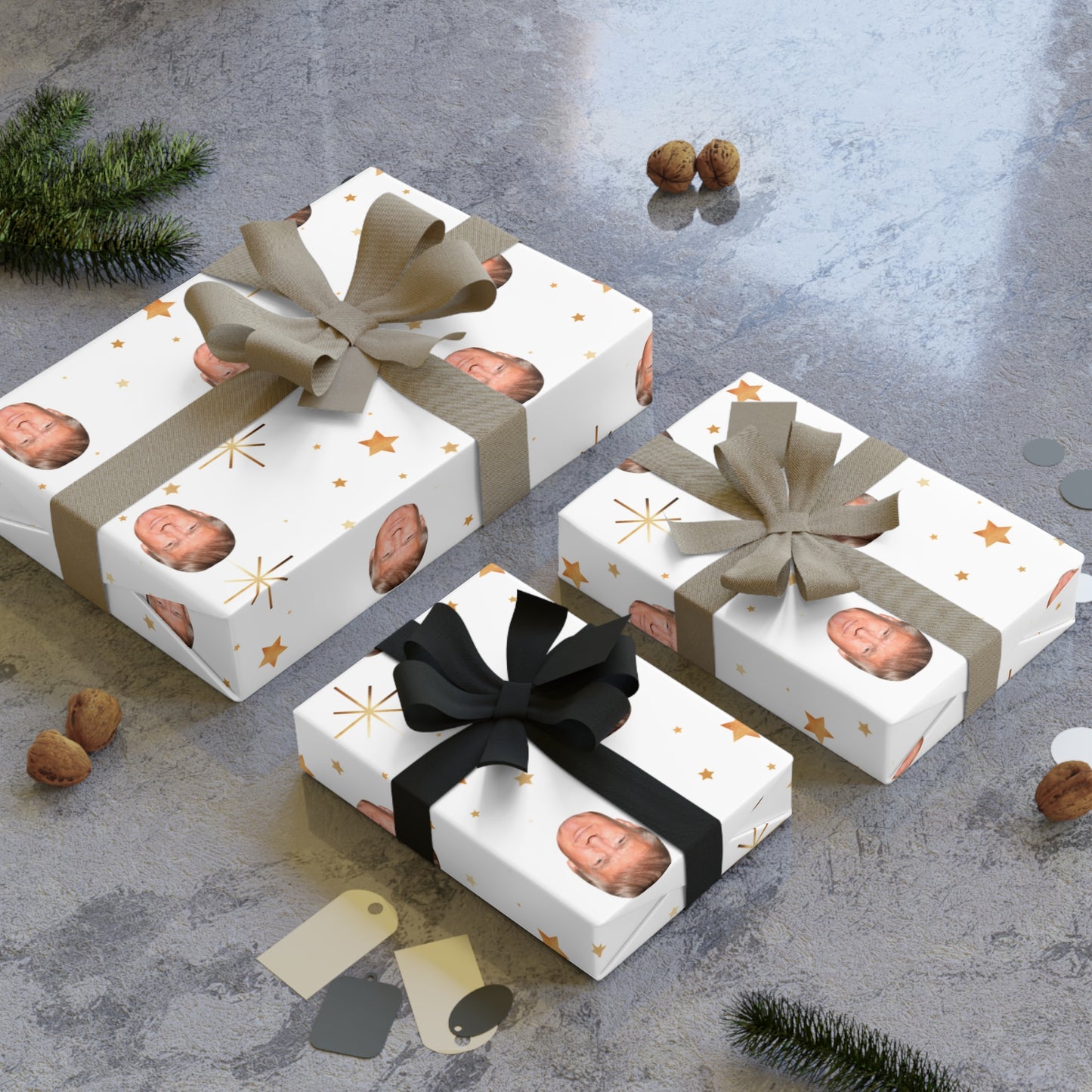 Twinkle Twinkle Trump Gift Wrapping Paper Rolls, 1pc