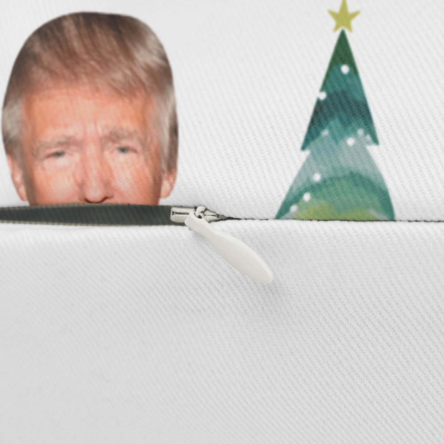 Trump & Trees Spun Polyester Lumbar Pillow