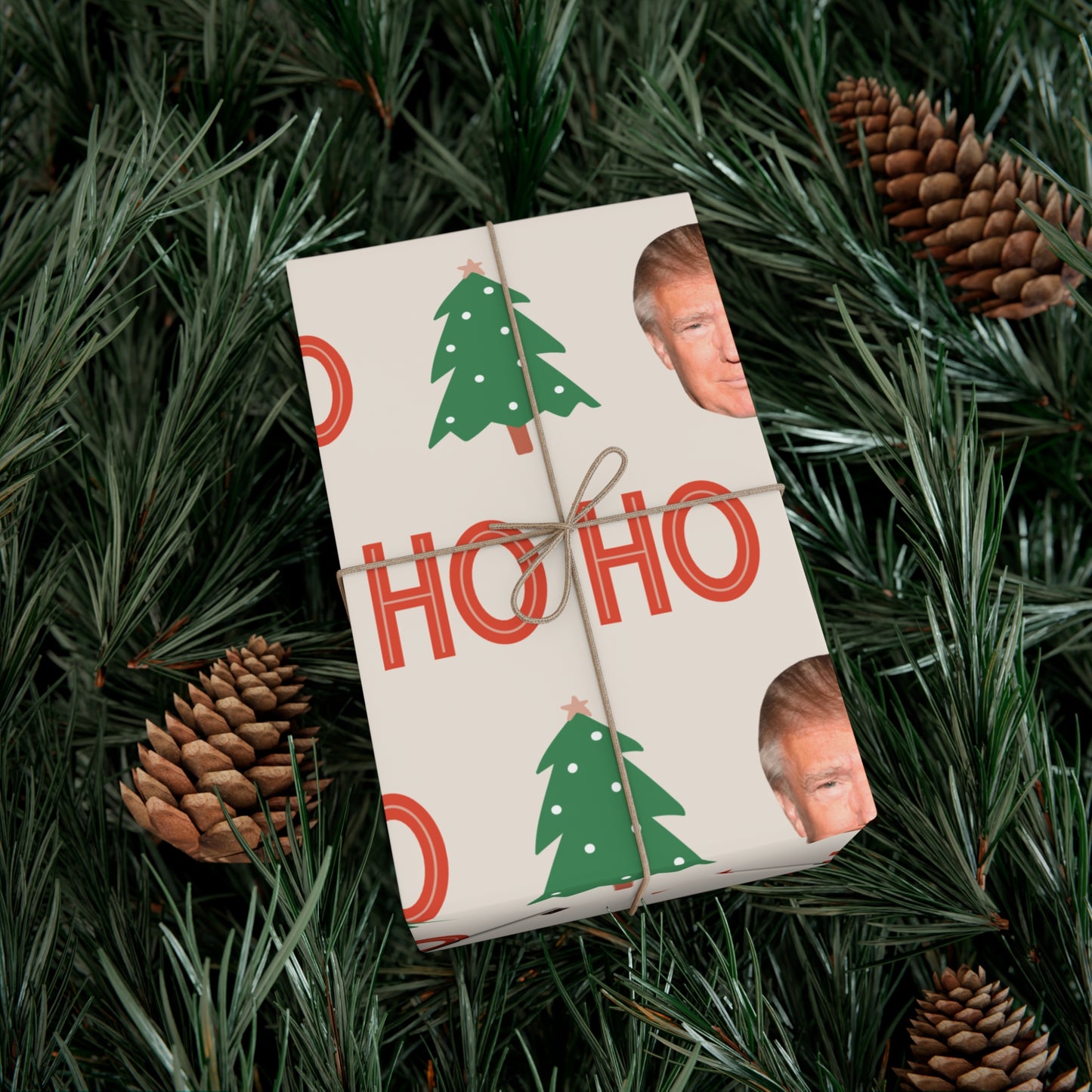 Trump Ho Ho Ho Gift Wrapping Paper