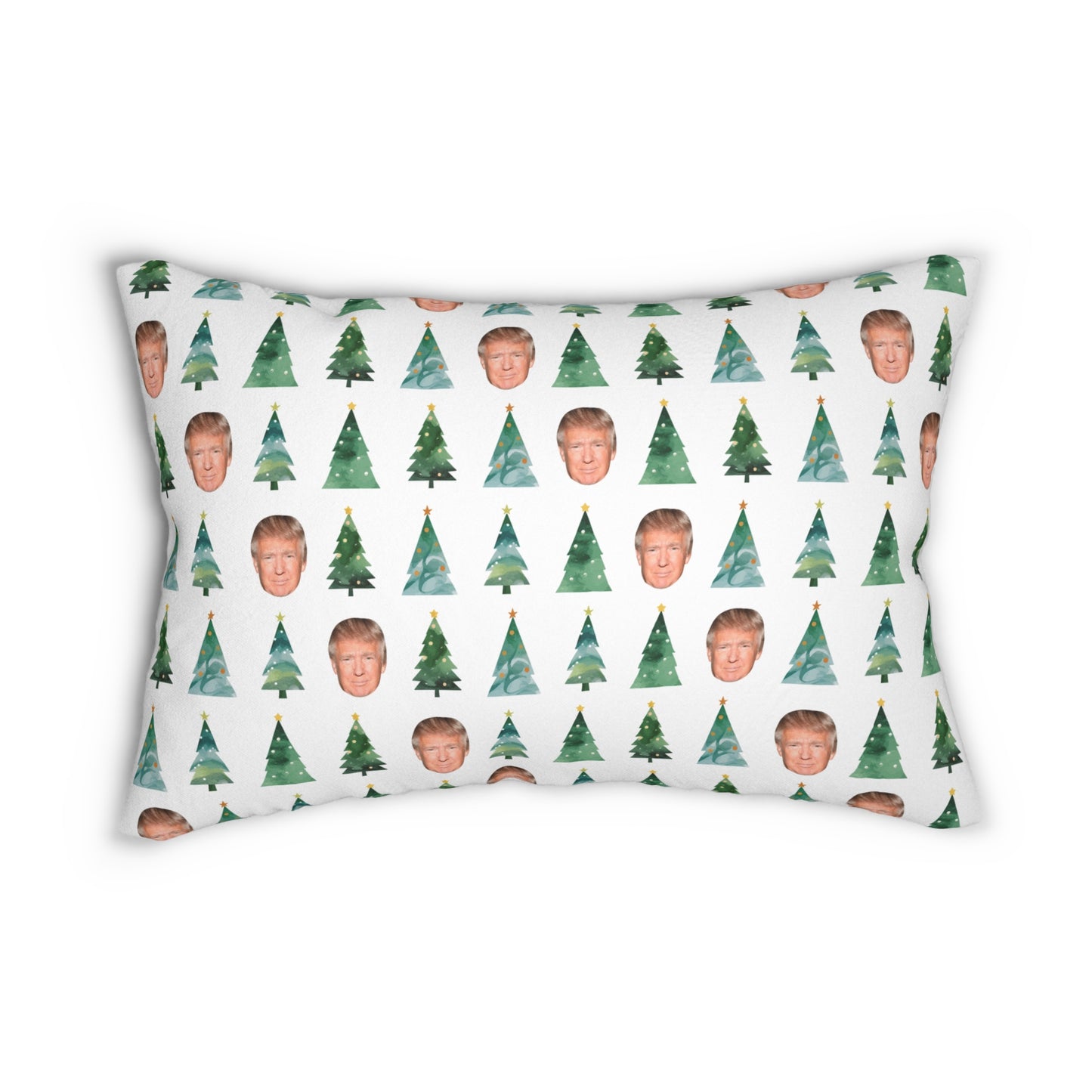 Trump & Trees Spun Polyester Lumbar Pillow