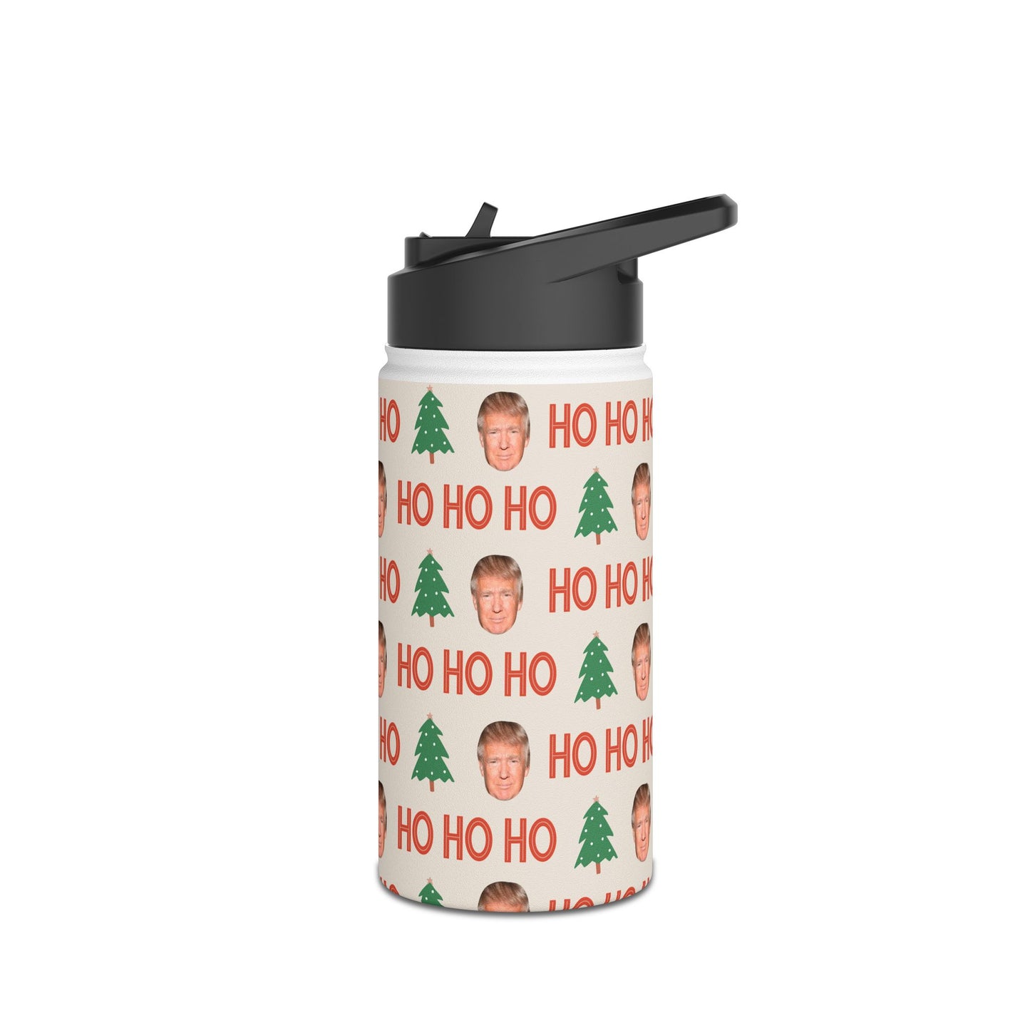 Ho Ho Ho Trump Stainless Steel Water Bottle, Standard Lid