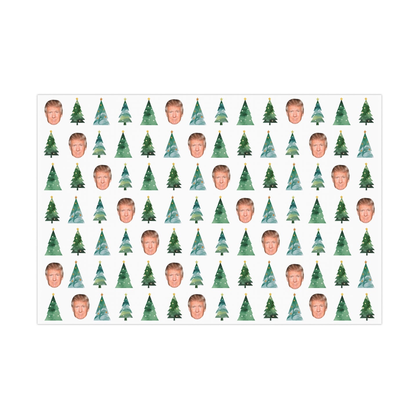 Trump & Trees Wrap with Me Wrapping Paper