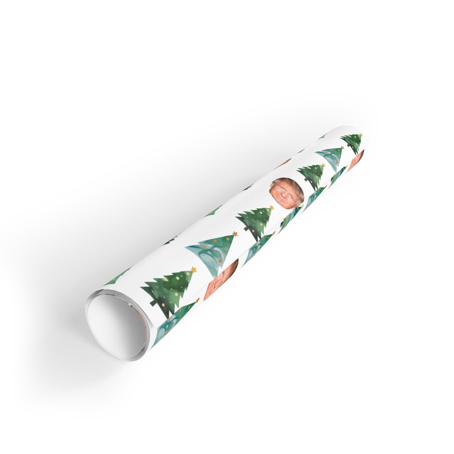 Trump & Trees Gift Wrapping Paper Rolls, 1pc
