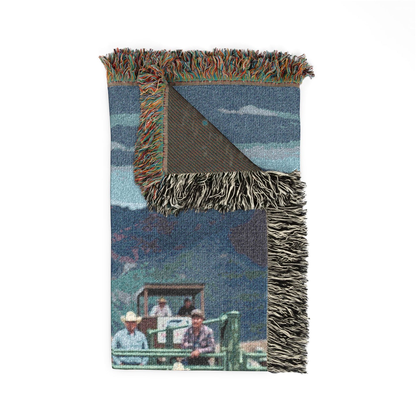 Cowboy UnSaddled Up! Woven Blanket