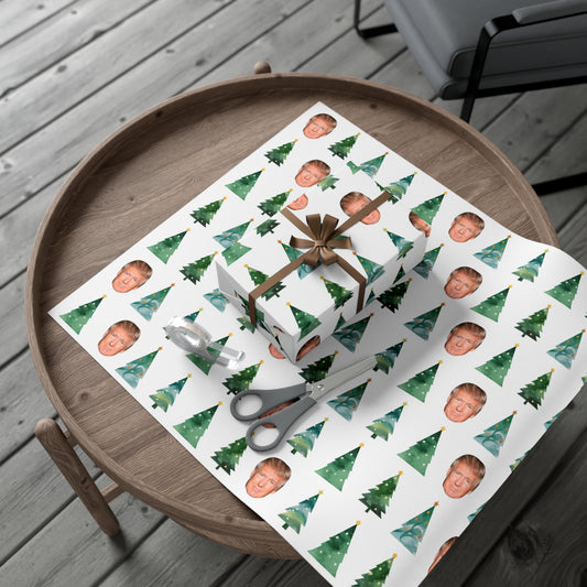Trump & Trees Wrap with Me Wrapping Paper