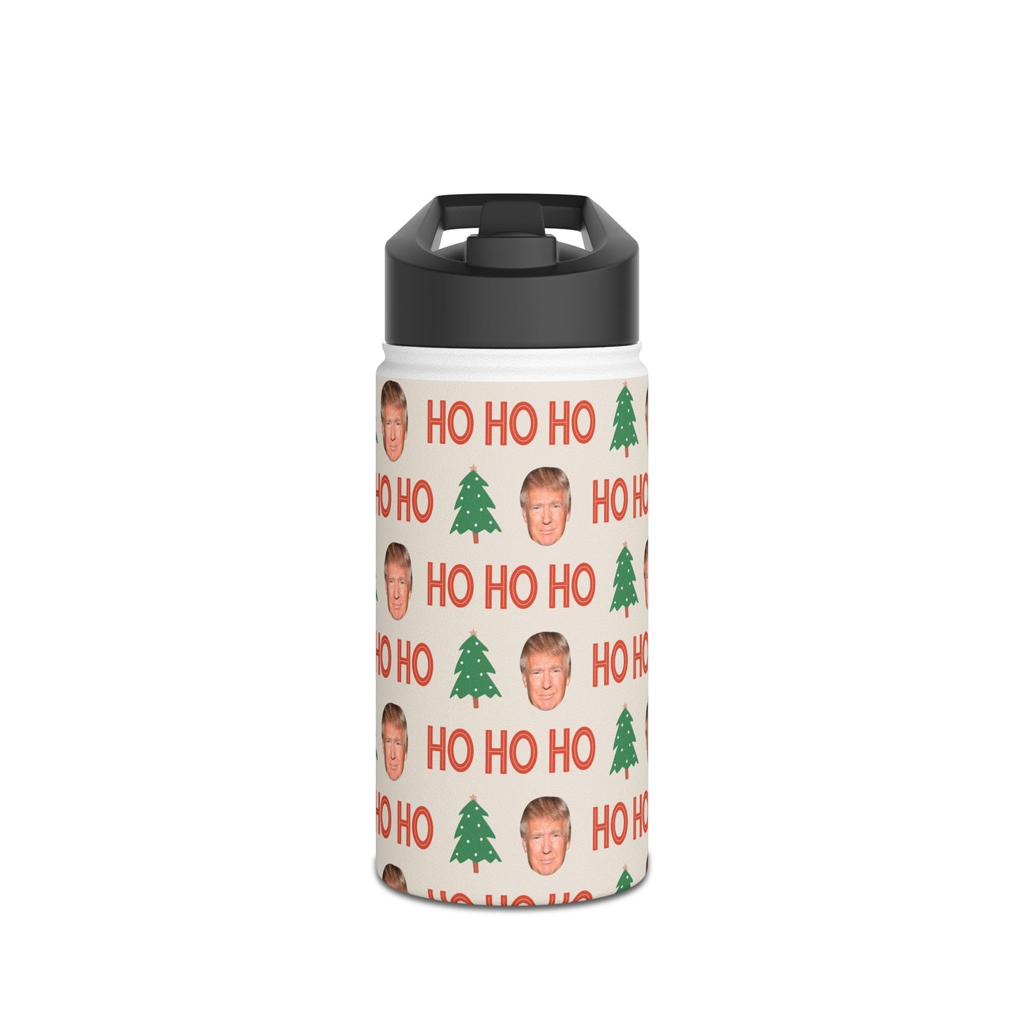 Ho Ho Ho Trump Stainless Steel Water Bottle, Standard Lid