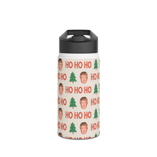 Ho Ho Ho Trump Stainless Steel Water Bottle, Standard Lid