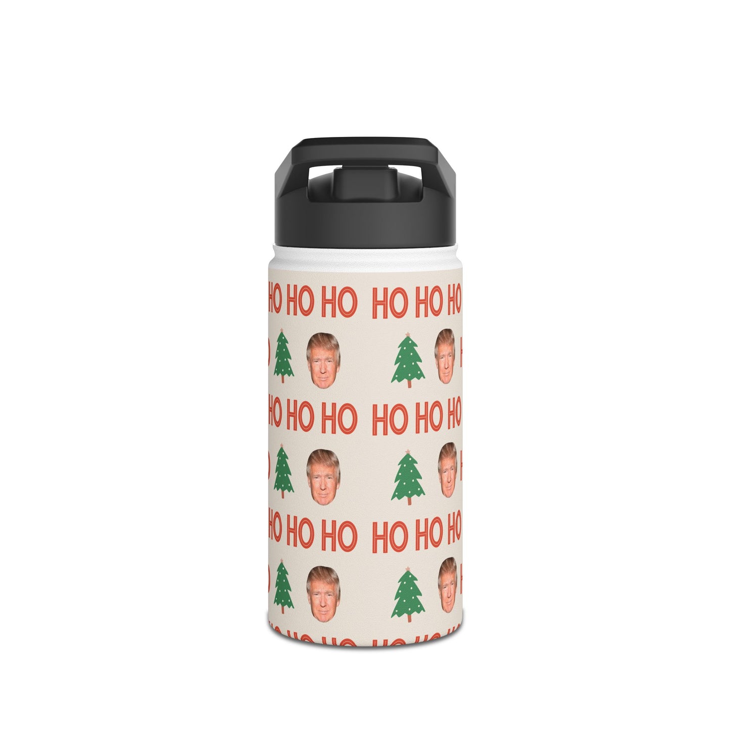 Ho Ho Ho Trump Stainless Steel Water Bottle, Standard Lid