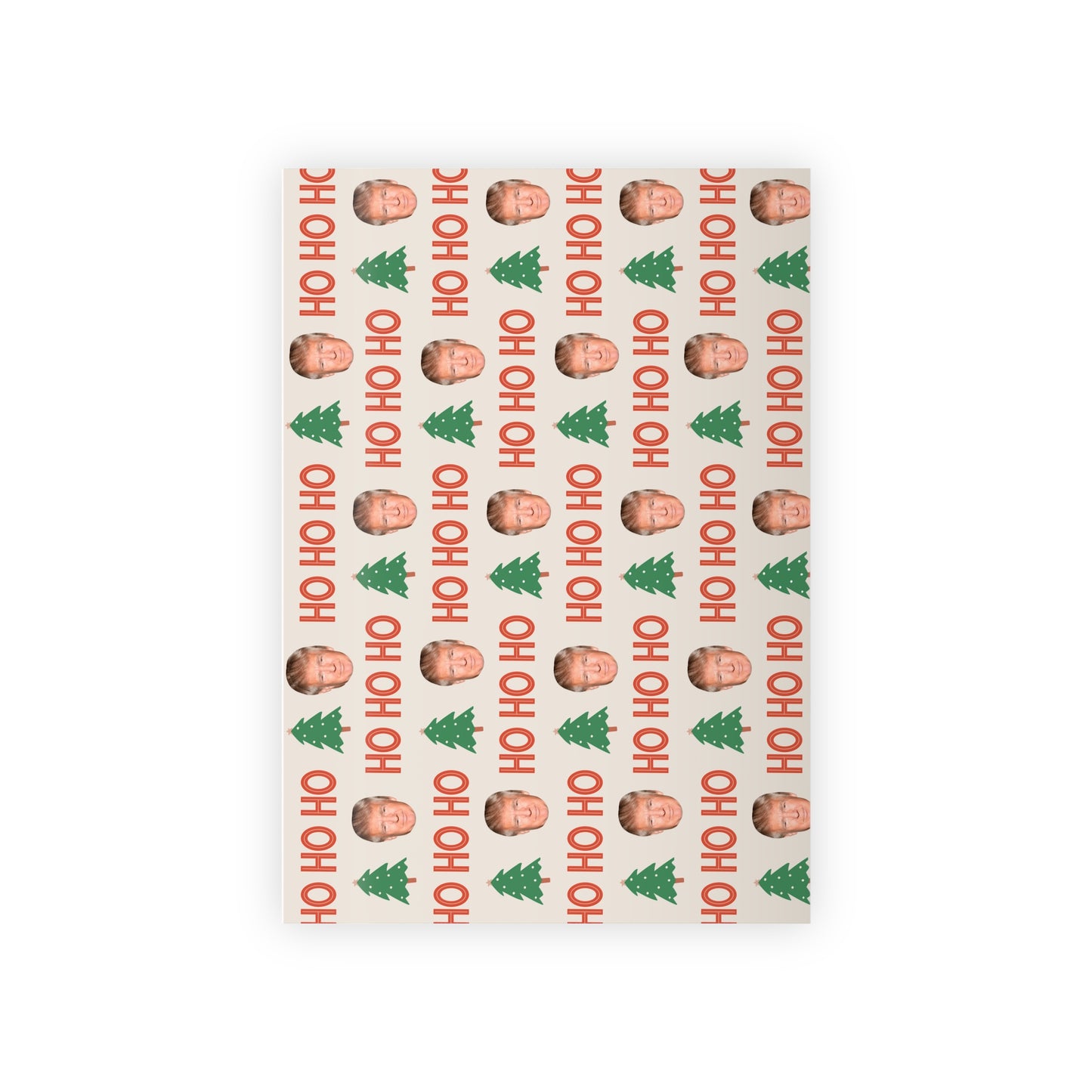Ho Ho Ho Trump Gift Wrapping Paper Rolls, 1pc