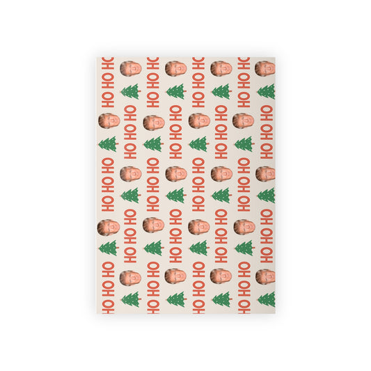 Ho Ho Ho Trump Gift Wrapping Paper Rolls, 1pc